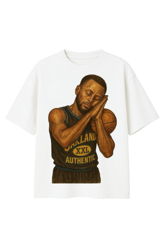 Stephen Curry XXL White “Night Night” T-Shirt