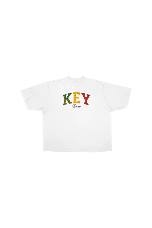 Keyro War Colors Oversized White T-Shirt