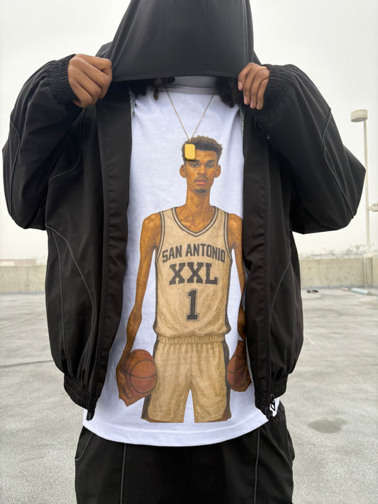 Victor Wembanyama XXL White “Cheat Code” T-Shirt