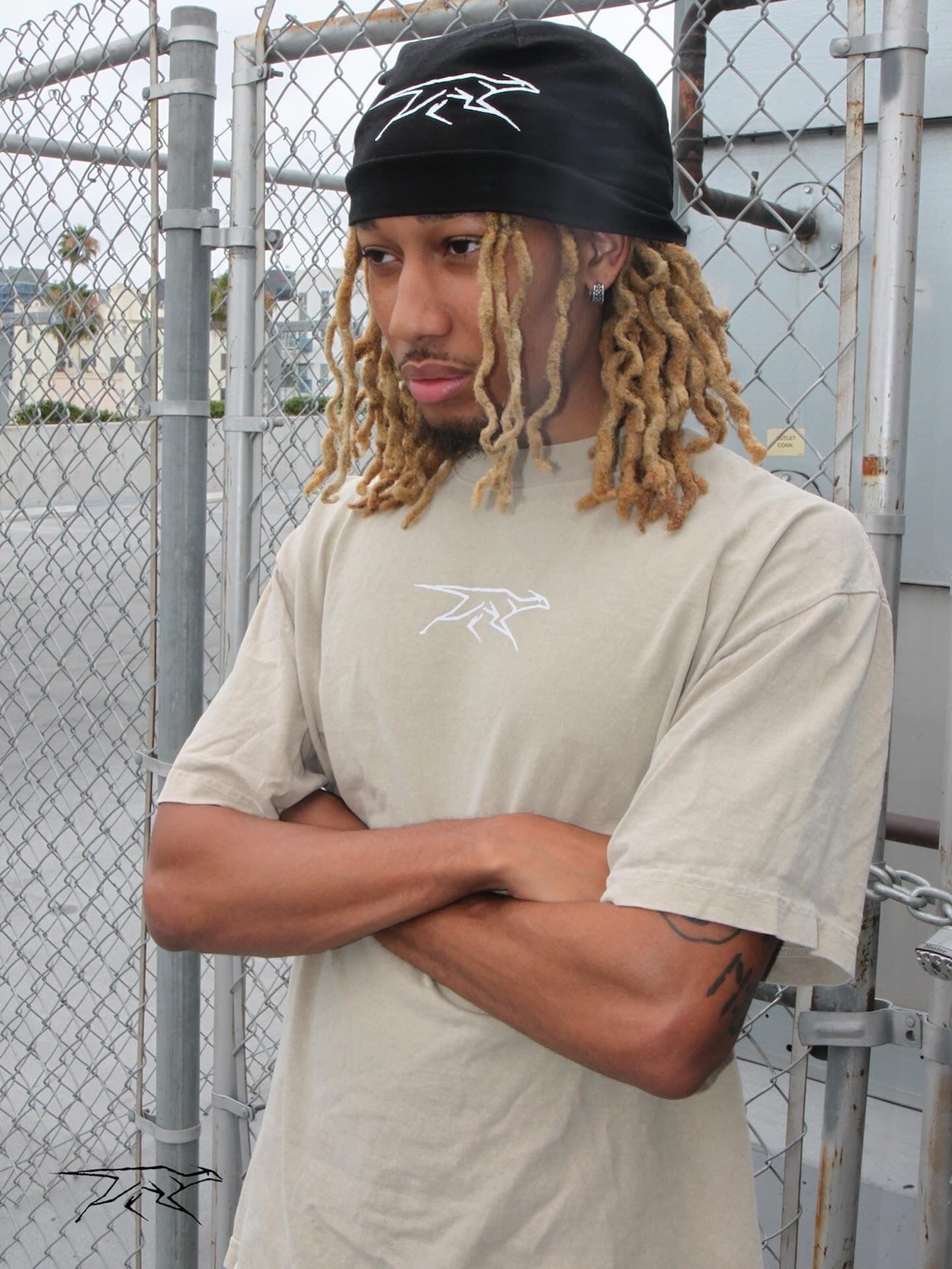 Black Gazelle Skull Cap