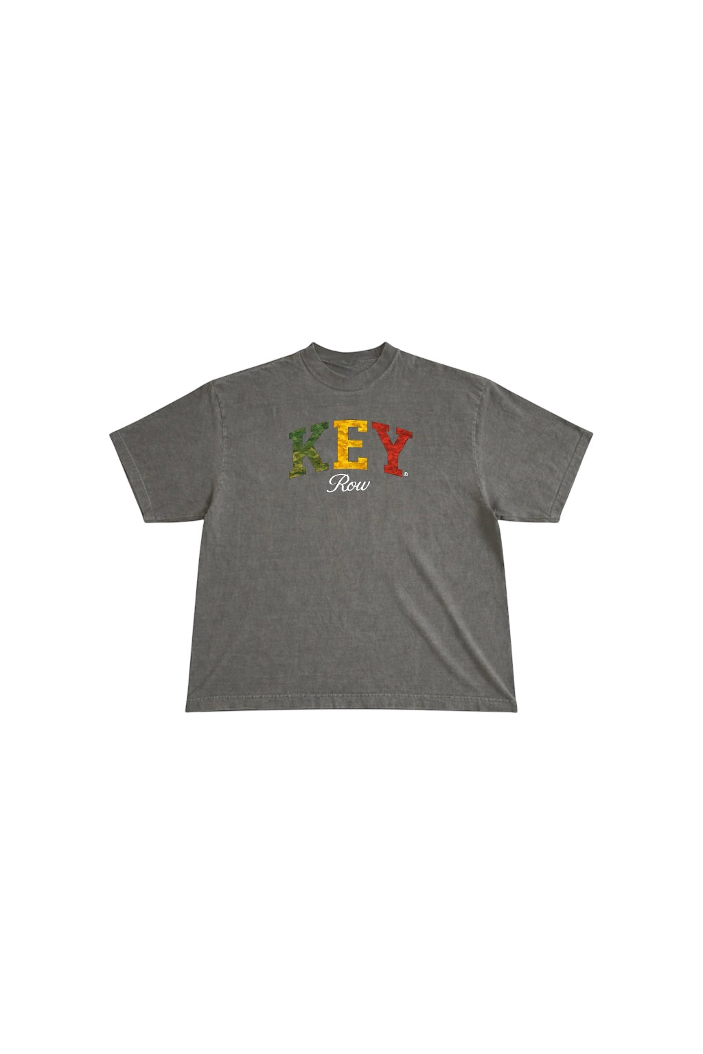 Keyro War Colors Oversized Gray T-Shirt