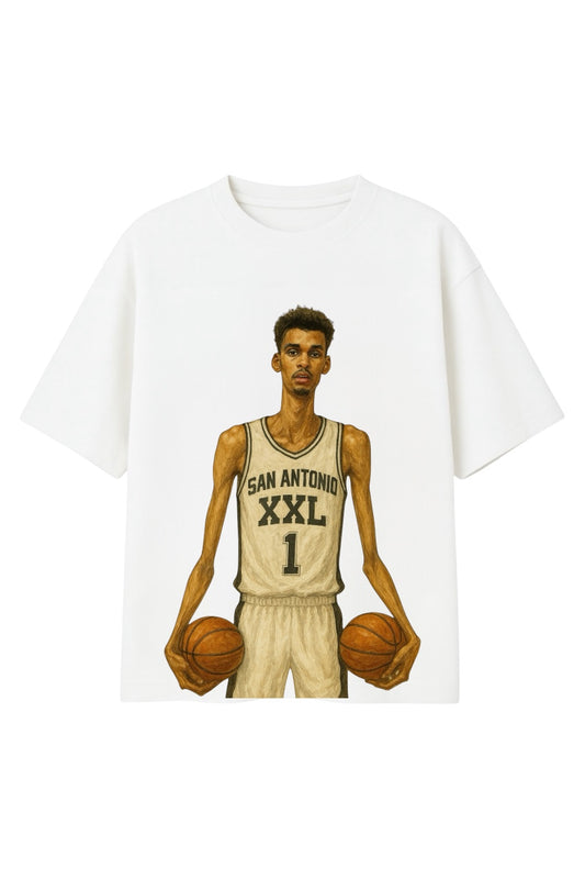 Victor Wembanyama XXL White “Cheat Code” T-Shirt